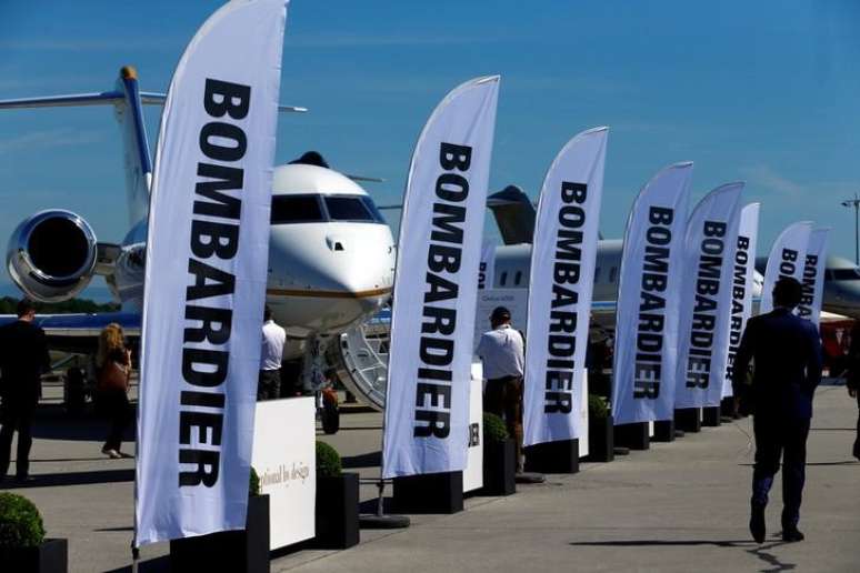 Stand da Bombardier em feira aeronáutica em Genebra
22/05/2017 REUTERS/Denis Balibouse