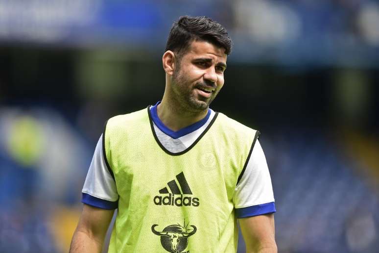 Atacante Diego Costa, do Chelsea, durante aquecimento antes de jogo 21/05/2017 REUTERS/Hannah McKay