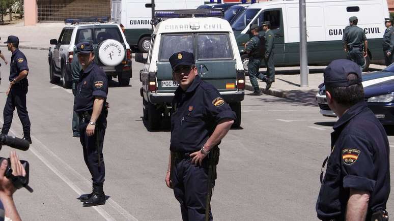 Policiais em Madri