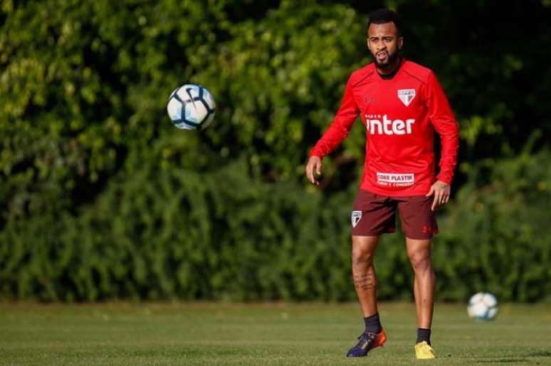 Wesley em um dos seus últimos treinos pelo São Paulo (Foto: Marcello Zambrana/AGIF/Lancepress!)