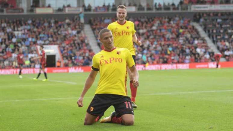 Richarlison vem mostrando personalidade no Watford (Foto: Reprodução / Twitter)