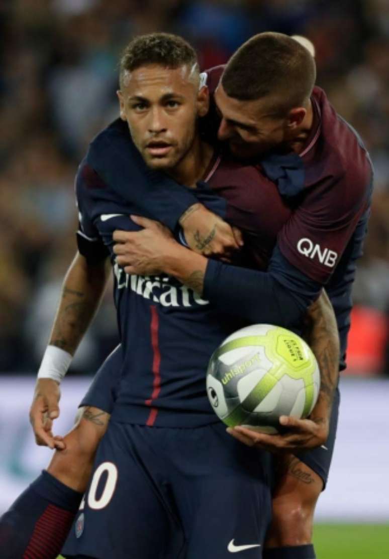Neymar marcou dois gols na goleada (Foto: Thomas Samson / AFP)