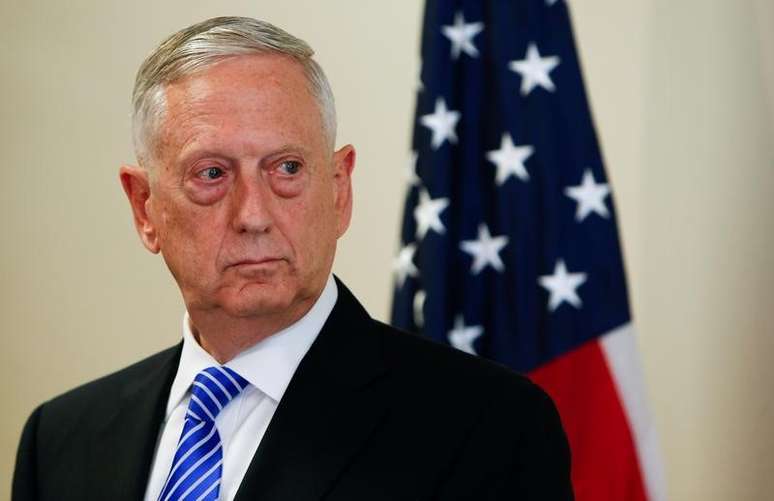 Ministro da Defesa James Mattis durante entrevista 
 28/6/2017    REUTERS/Michaela Rehle