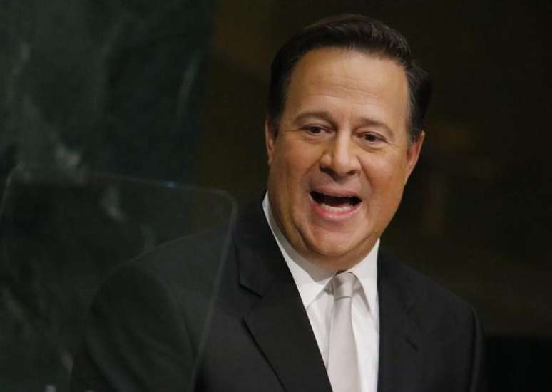 Presidente do Panamá, Juan Carlos Varela, durante pronunciamento na sede da ONU em Nova York, Estados Unidos 30/09/2015 REUTERS/Carlo Allegri