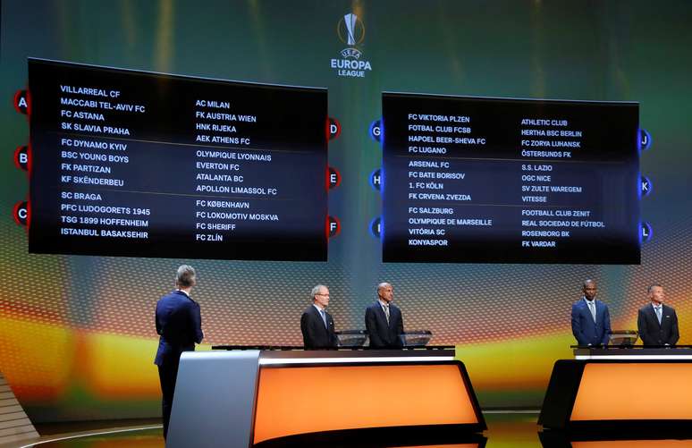 Sorteio dos grupos da Liga Europa em Mônaco 25/08/2017 REUTERS/Eric Gaillard