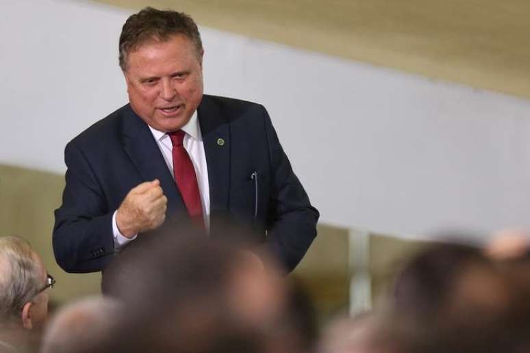 Ministro Blairo Maggi em cerimônia no Palácio do Planalto 
 25/7/2017   REUTERS/Adriano Machado