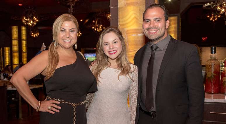 A empres&aacute;ria Gilda Schneider, a atriz Let&iacute;cia Navas e o health coach Fernando Guanabara