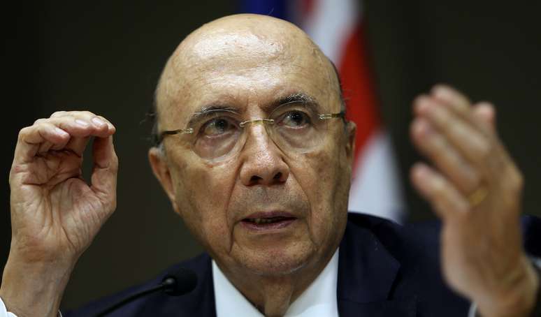 Meirelles durante reuni&atilde;o em Bras&iacute;lia
 31/7/2017   REUTERS/Adriano Machado
