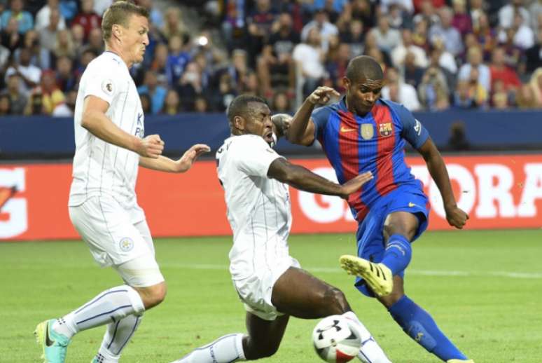 Marlon foi emprestado pelo Barça ao Nice (Foto: JONATHAN NACKSTRAND / AFP)