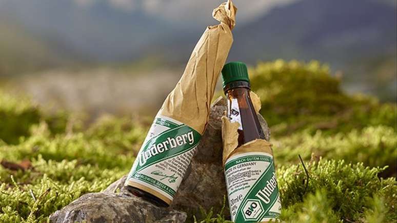 Garrafa pequena de Underberg