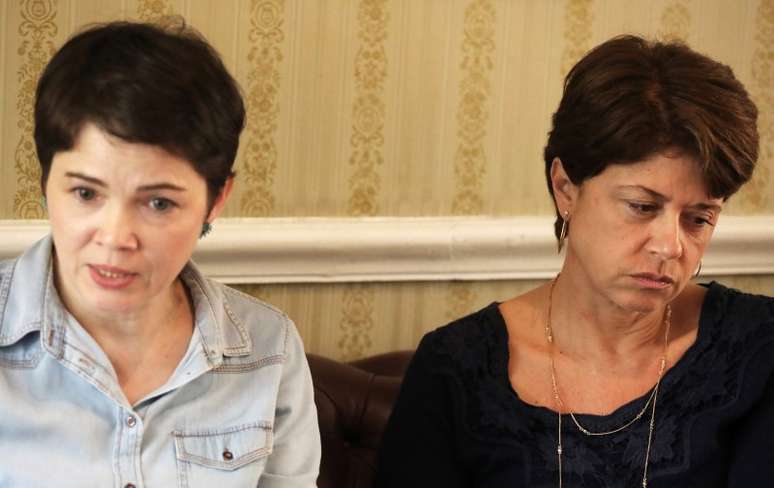 Fabienne Belle e Mara Paiva durante entrevista &agrave; Reuters em S&atilde;o Paulo
 30/8/2017    REUTERS/Nacho Doce          