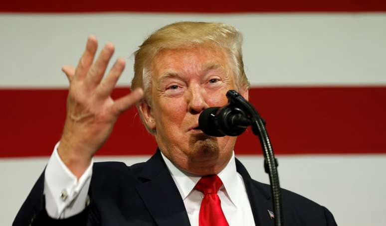 Presidente dos Estados Unidos, Donald Trump, durante discurso, em Springfield 30/08/2017 REUTERS/Kevin Lamarque