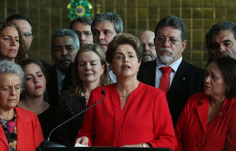 31 de agosto de 2016: Dilma discursa no Palácio da Alvorada após impeachment