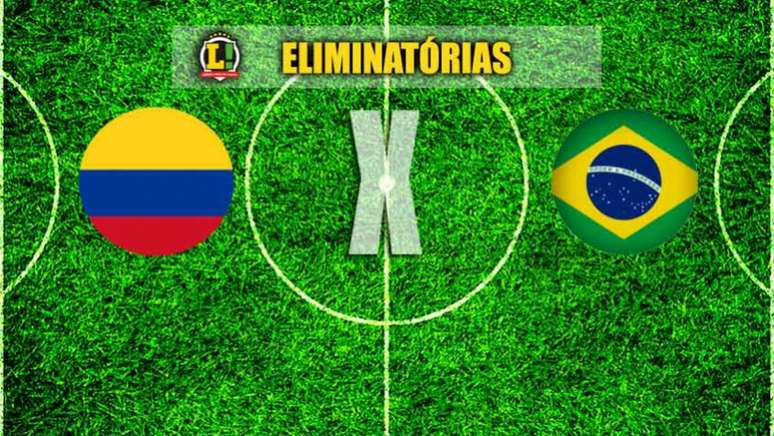 Colômbia e Brasil se enfrentam pelaantepenúltima das Eliminatórias (Foto: Montagem / LANCE!)