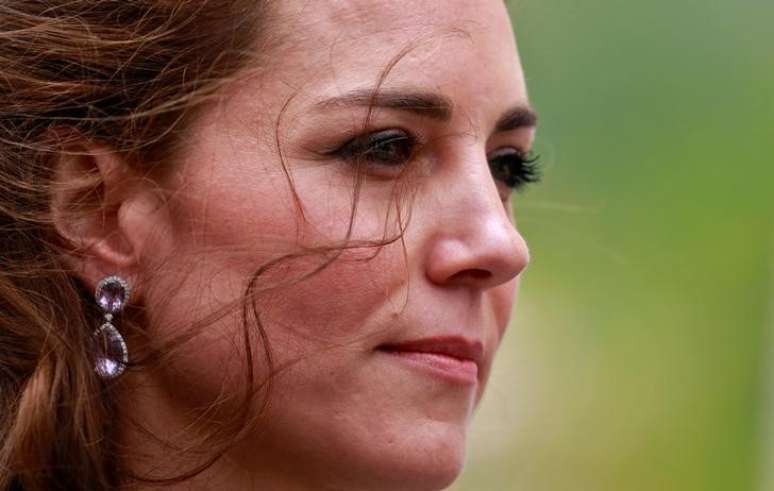 Duquesa de Cambridge, Kate Middleton, esposa do pr&iacute;ncipe William do Reino Unido, no But&atilde;o 14/04/2016 REUTERS/Cathal McNaughton