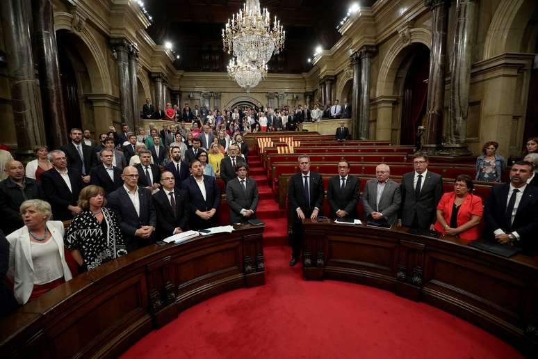 Parlamento da Catalunha vota sobre lei de referendo em Barcelona
 6/9/2017    REUTERS/Albert Gea  