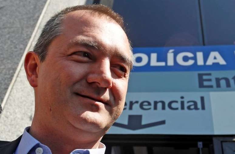 O empresário brasileiro Joesley Batista deixa a sede da Polícia Federal após depoimento, em São Paulo, Brasil
