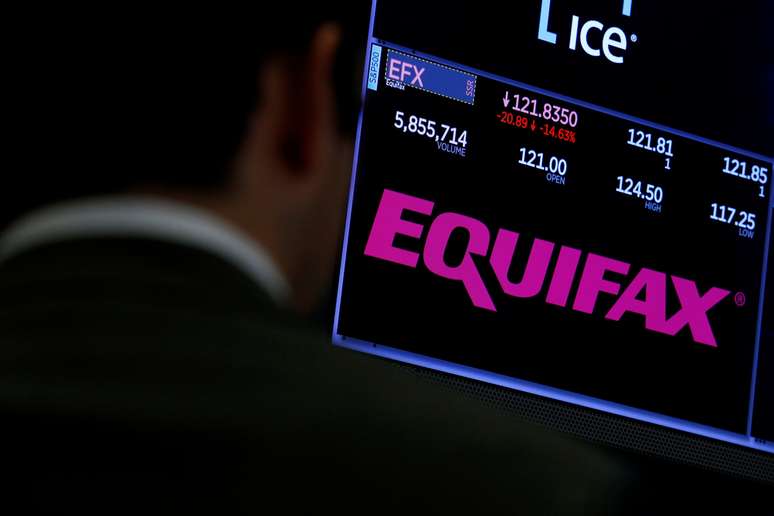 Dados de negocia&ccedil;&atilde;o da Equifax na Bolsa de Valores de Nova York, Estados Unidos
8/09/2017 REUTERS/Brendan McDermid