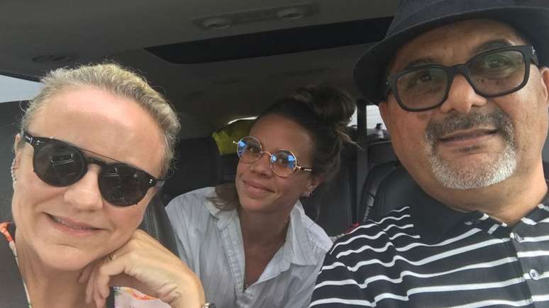 Kleber e Daniele Topiol com sua sobrinha, Carla