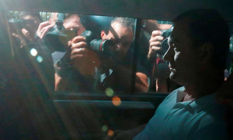 Empresário Joesley Batista deixa sede da Polícia Federal, em São Paulo