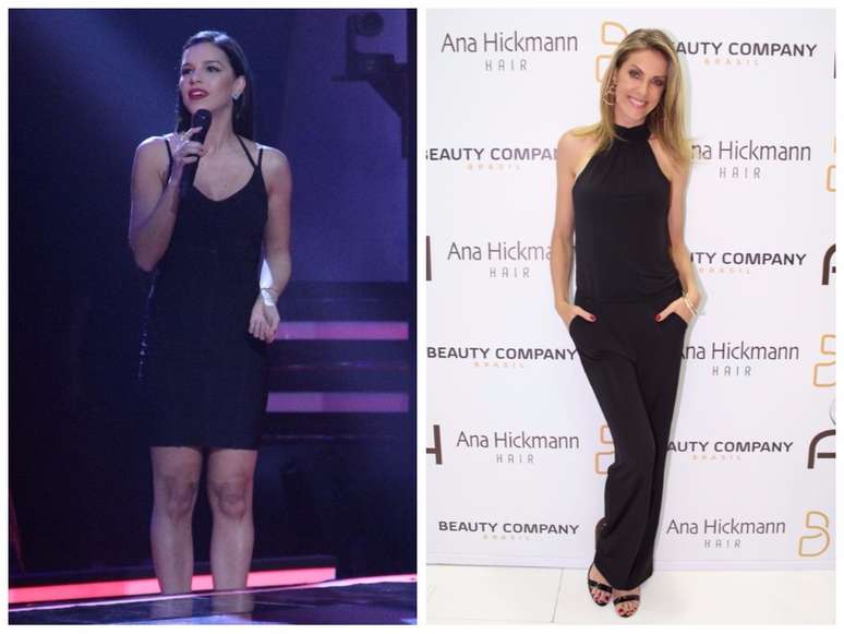 Looks pretos de Mariana Rios e Ana Hickmann 