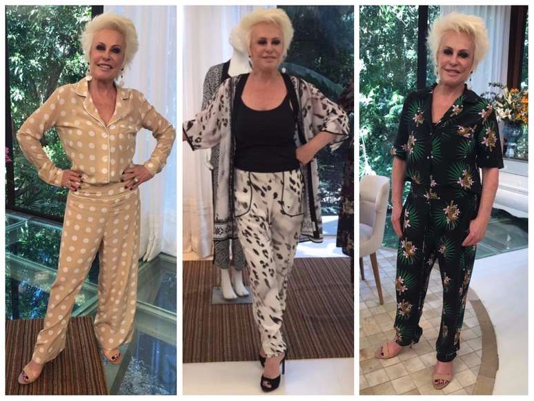 Ana Maria Braga veste pijamas no 'Mais Você' 