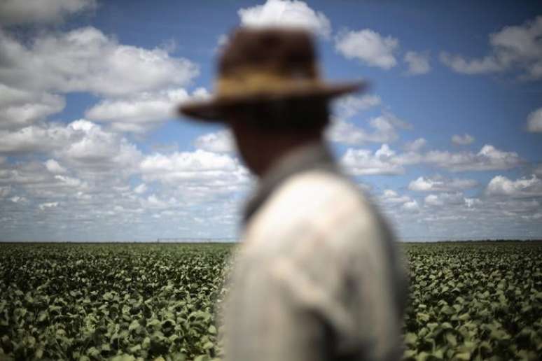 Produtor observa lavouras de soja em Barreiras, no Estado da Bahia, Brasil
06/02/2014
REUTERS/Ueslei Marcelino 