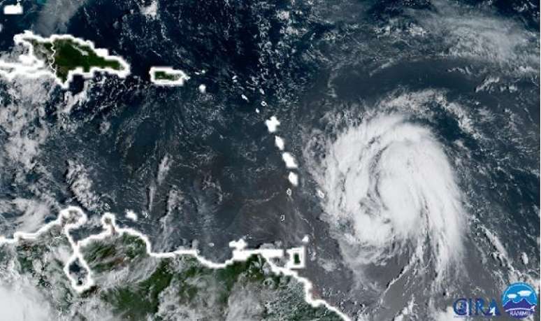 Imagem colorida do satélite GOES 16 das 10h00 (BRT)