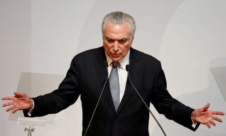 Presidente Michel Temer, durante evento em São Paulo 16/08/2017 REUTERS/Leonardo Benassatto