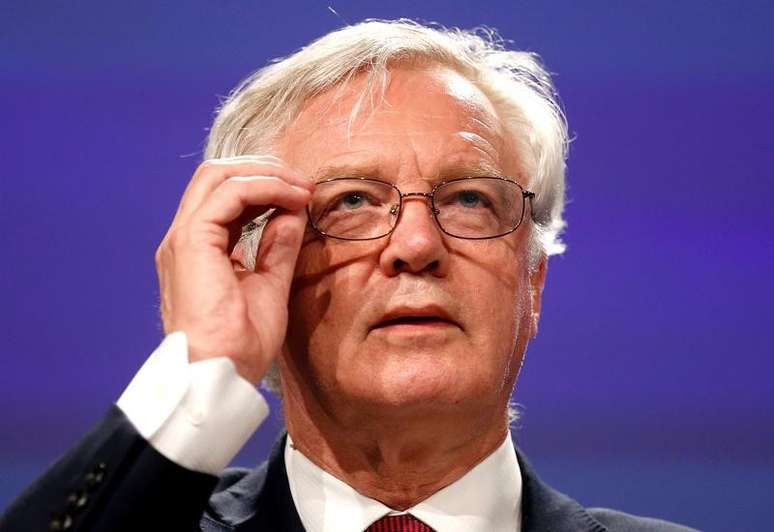 Ministro britânico do Brexit, David Davis, durante negociações em Bruxelas, na Bélgica 19/06/2017 REUTERS/Francois Lenoir