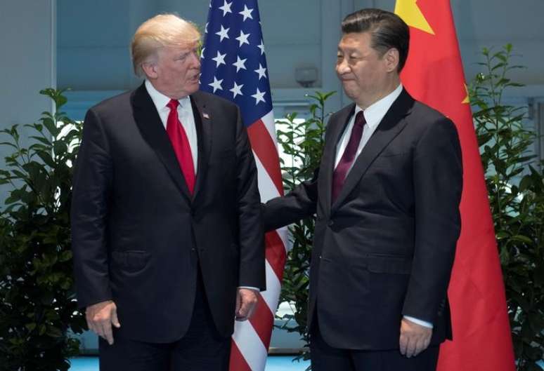 Presidentes dos EUA, Donald Trump, e da China, Xi Jinping, se reúnem em Hamburgo
08/07/2017 REUTERS/Saul Loeb, Pool