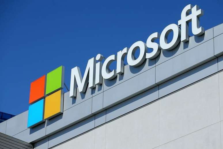 Logo da Microsoft durante a Electronic Entertainment Expo em Los Angeles, Estados Unidos
13/06/2017 REUTERS/ Mike Blake