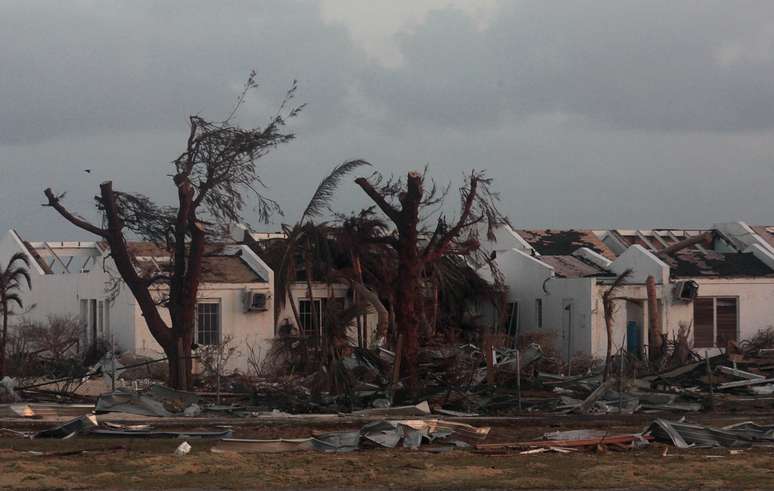 Destruição causada pelo furacão Irma na ilha de St. Martin, no Caribe