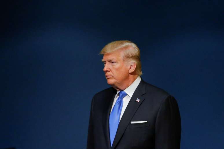 O presidente dos Estados Unidos, Donald Trump, chega para discursar na Assembleia Geral da ONU, em Nova York, EUA
19/09/2017
REUTERS/Eduardo Munoz