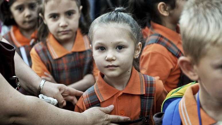 Estudantes do ensino primário