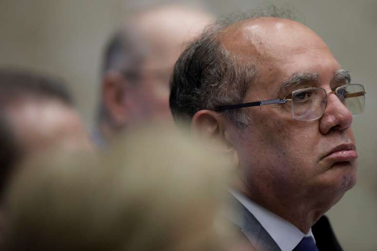 Ministro Gilmar Mendes, do STF, durante sess&atilde;o da corte em Bras&iacute;lia
20/09/2017 REUTERS/Ueslei Marcelino