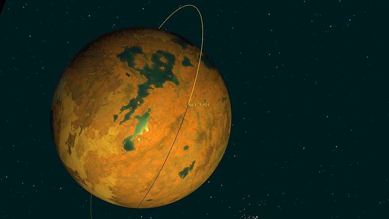 A lei da gravitação universal, formulada por Newton em 1687, foi usada para elaborar a hipótese de que Vulcano orbitava próximo a Mercúrio