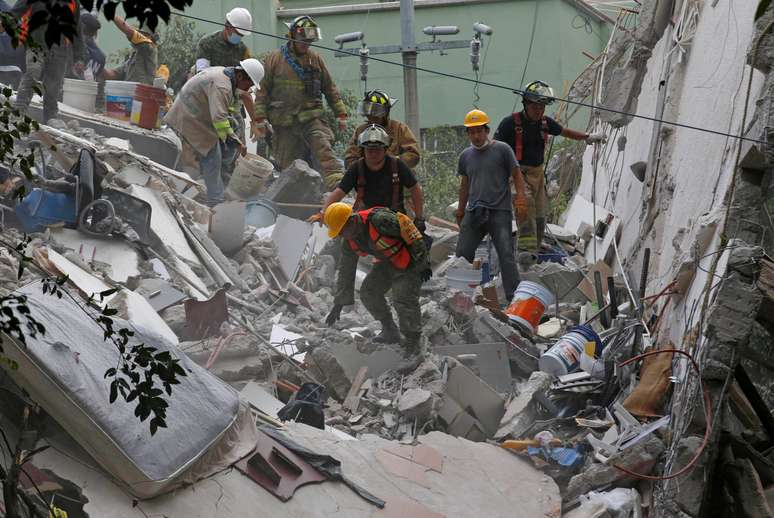 O terremoto de 7 de setembro provocou grandes danos em edifícios no sul do México e na Guatemala 