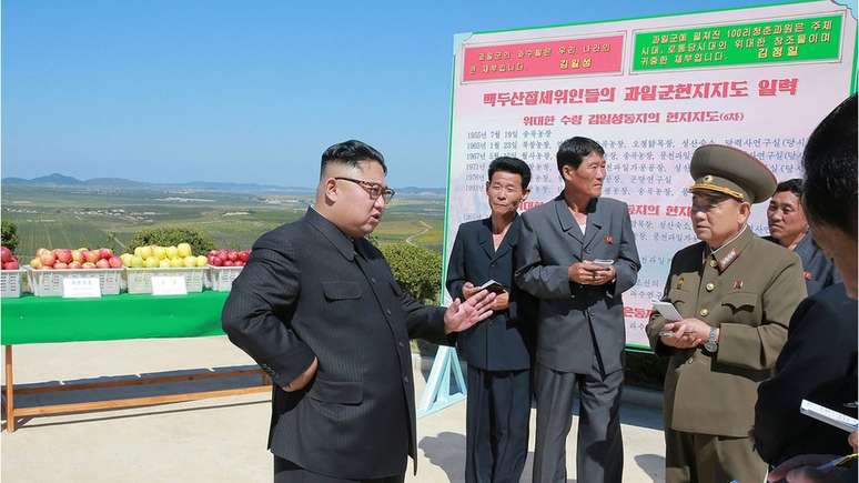 O líder norte-coreano, Kim Jong Un