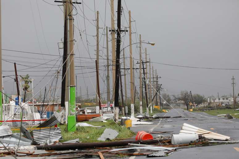 O furacão Maria passou por Porto Rico e provocou destruição 