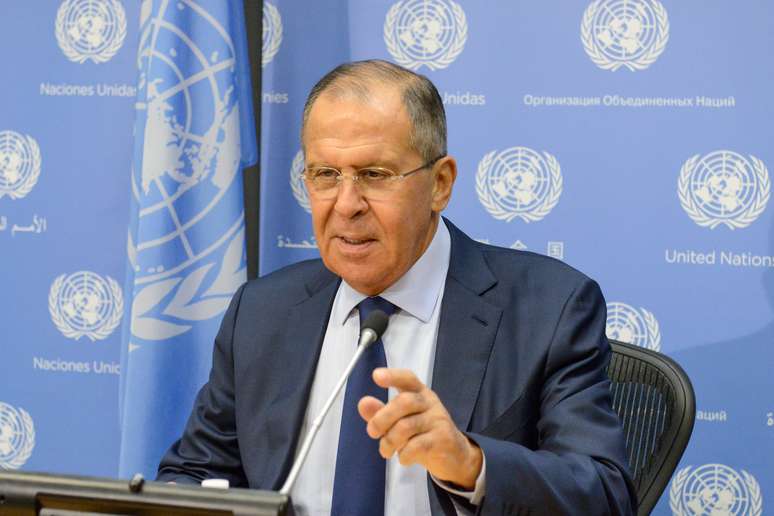 Ministro das Relações Exteriores, Sergei Lavrov, discursa na sede da Organização das Nações Unidas (ONU) em Nova York
22/09/2017 REUTERS/Stephanie Keith