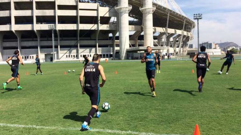 Botafogo treinou nesta sexta-feira (Reprodução/Twitter)