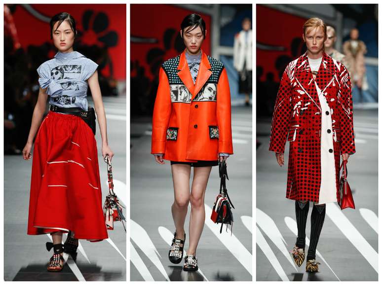 Desfile primavera-ver&atilde;o 2018 da Prada (Fotos: Divulga&ccedil;&atilde;o/Prada)