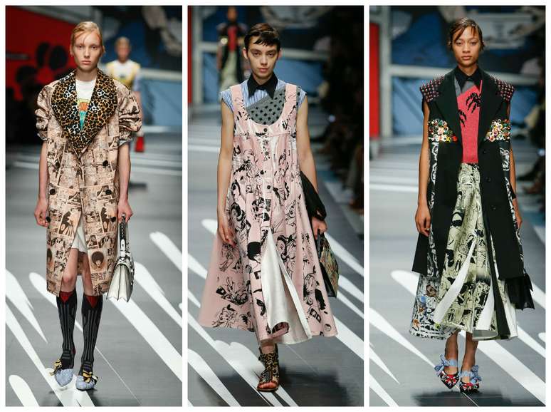 Desfile primavera-ver&atilde;o 2018 da Prada (Fotos: Divulga&ccedil;&atilde;o/Prada)