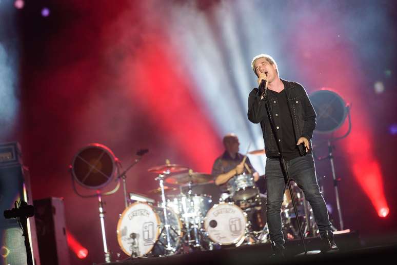 Banda mineira Jota Quest abriu a quinta noite do Rock in Rio