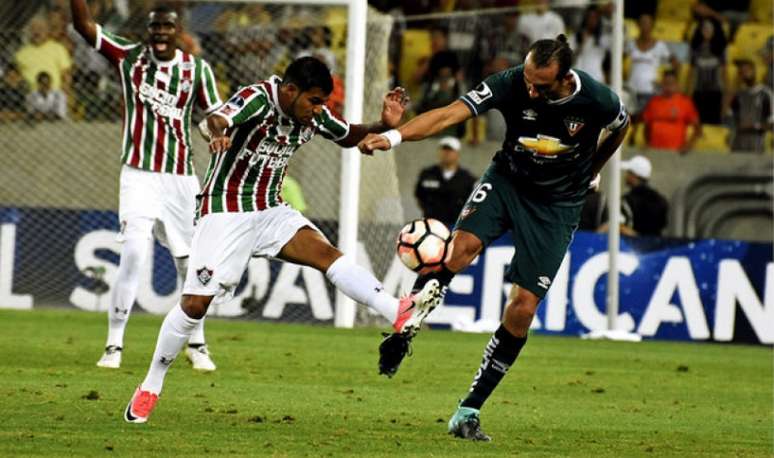 Contra a LDU, no Maracanã, Sornoza foi acionado por Abel Braga na etapa final (Foto: Lucas Merçon/Fluminense F.C.)