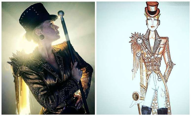 Look circo de Xuxa para o "Dancing Brasil" (Fotos; Reprodu&ccedil;&atilde;o/Instagram/@txello)