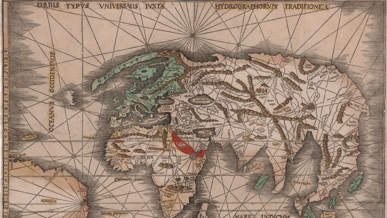 mapa mundi antigo