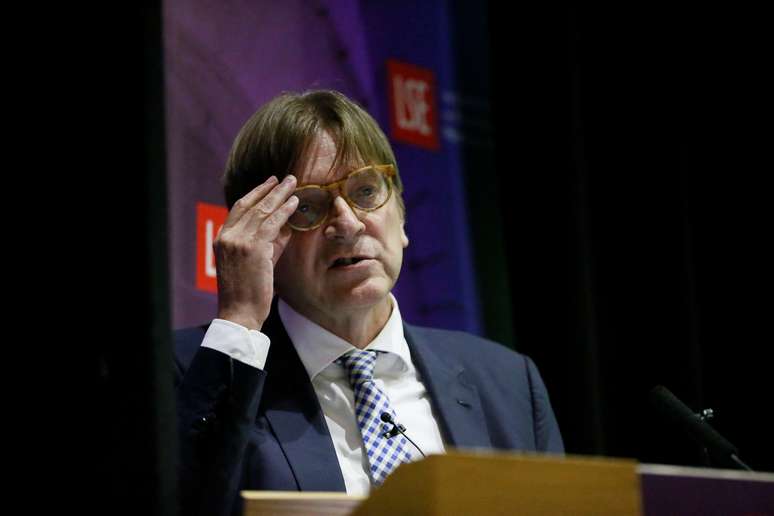 Guy Verhofstadt fala durante evento em Londres
 28/9/2017    REUTERS/Afolabi Sotunde
