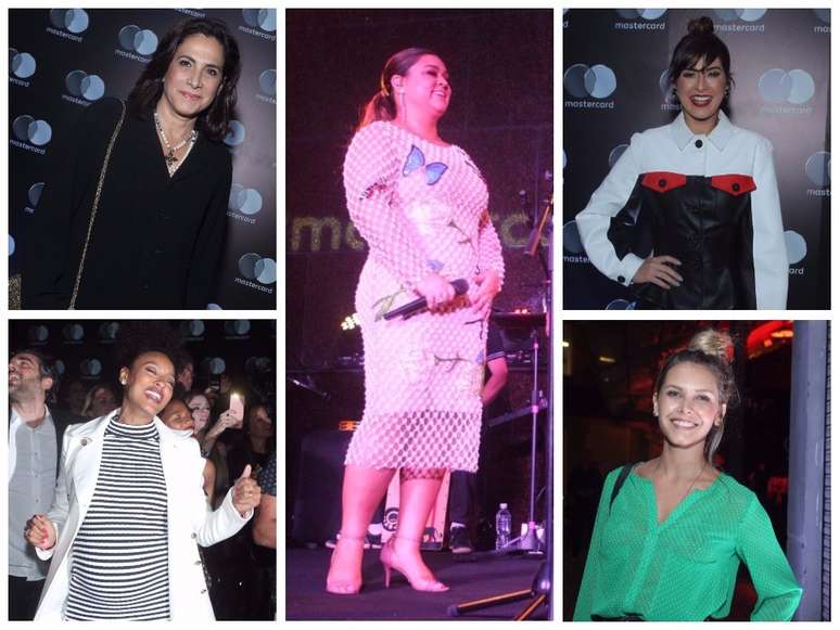 Looks das famosas no show de Gilberto e Preta Gil (Fotos: AgNews)